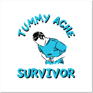 vintage tummy ache survivor Posters and Art